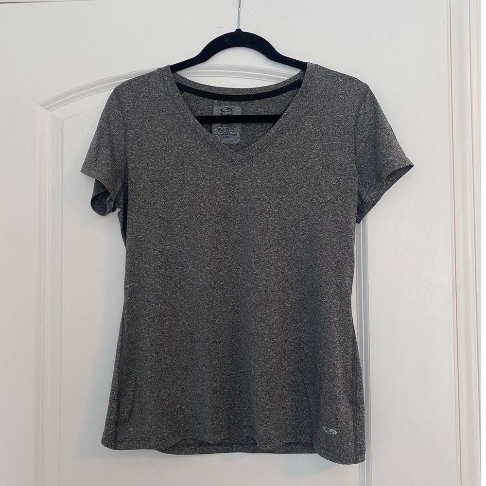 Champion Duo Dry Womens Vneck Workout Shirt Large